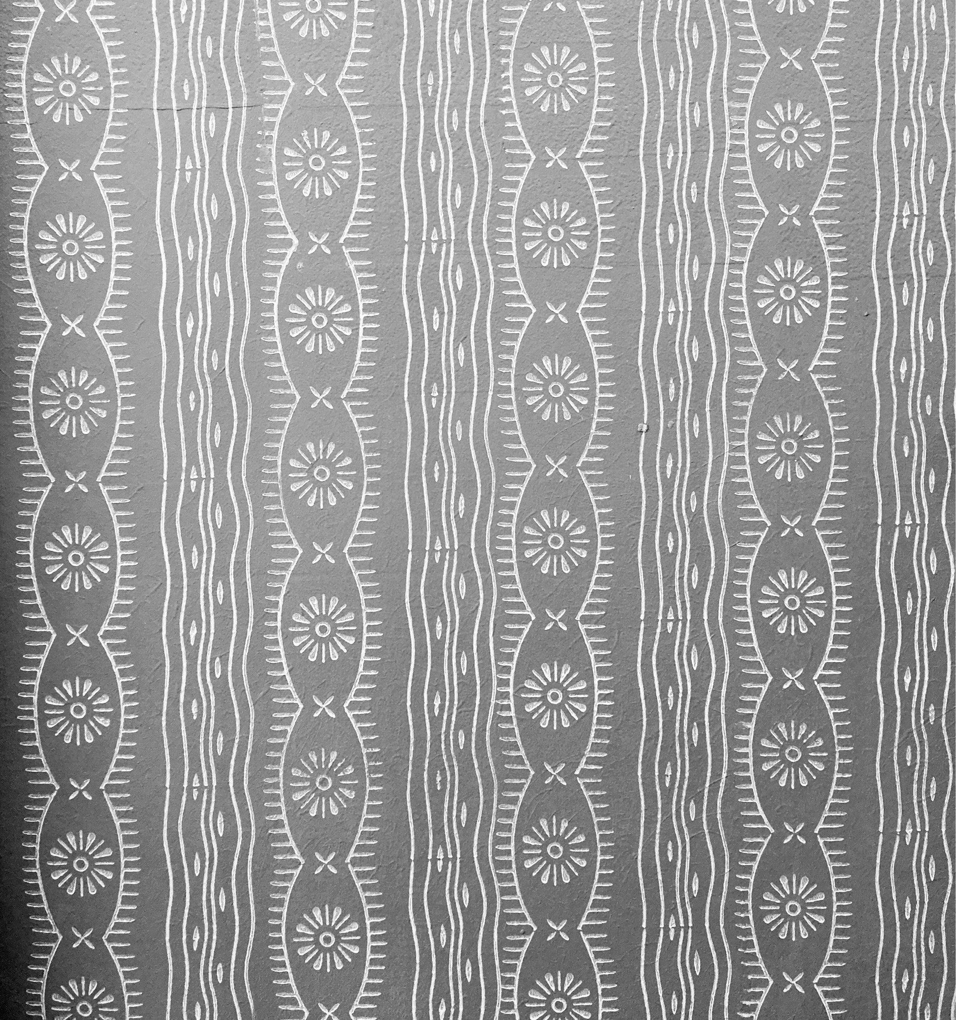 Pattern paint rollerNo5,FLOWER -, Wall decor, Rubber roller, 15cm,  patterned paint roller designs