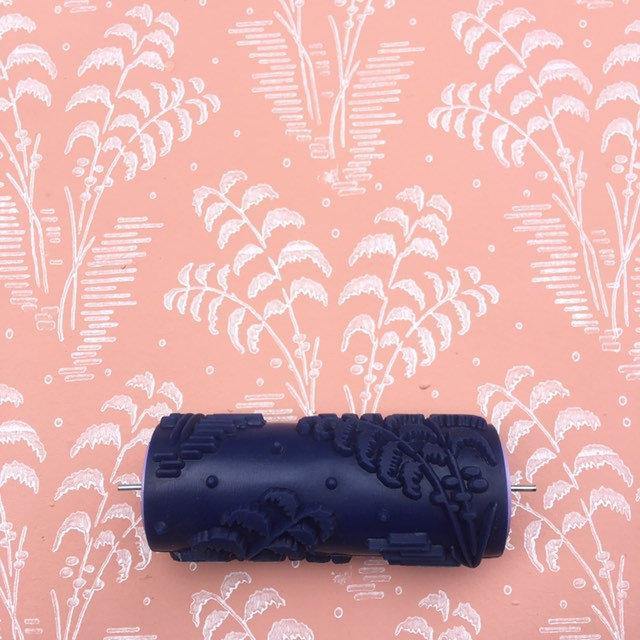 Pattern paint rollerNo62,CHAMADOREA ,Wall decor roller, Pattern, Paint roller, Roller, 15cm,patterned paint roller designs