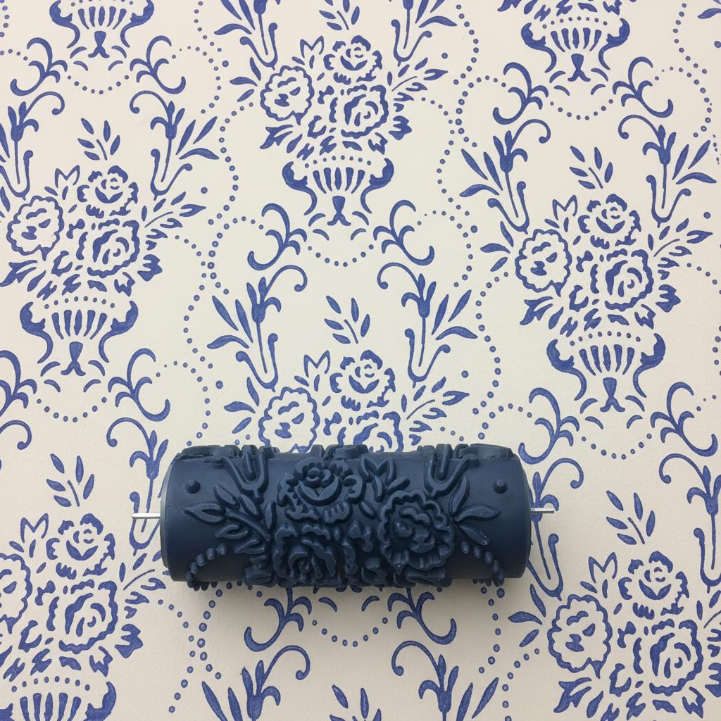 Pattern paint rollerNo53,AMELIA-, Pattern, Wall roller, Wall decor roller, Roller with design, 15cm,patterned paint roller designs