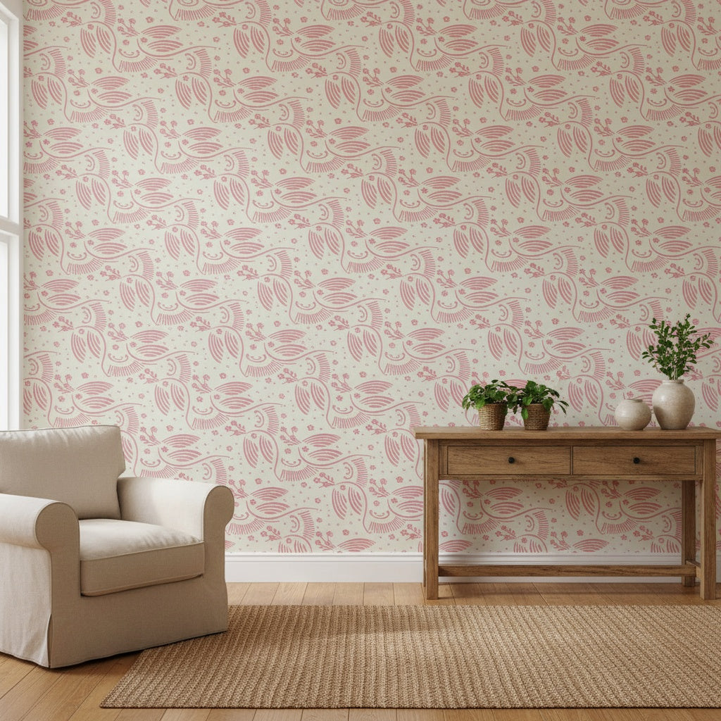 Pattern paint roller Love Wings-65