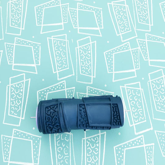 Rubber paint rollerNo28,SHINE, Pattern roller, Wall decor, 15cm,patterned paint roller designs