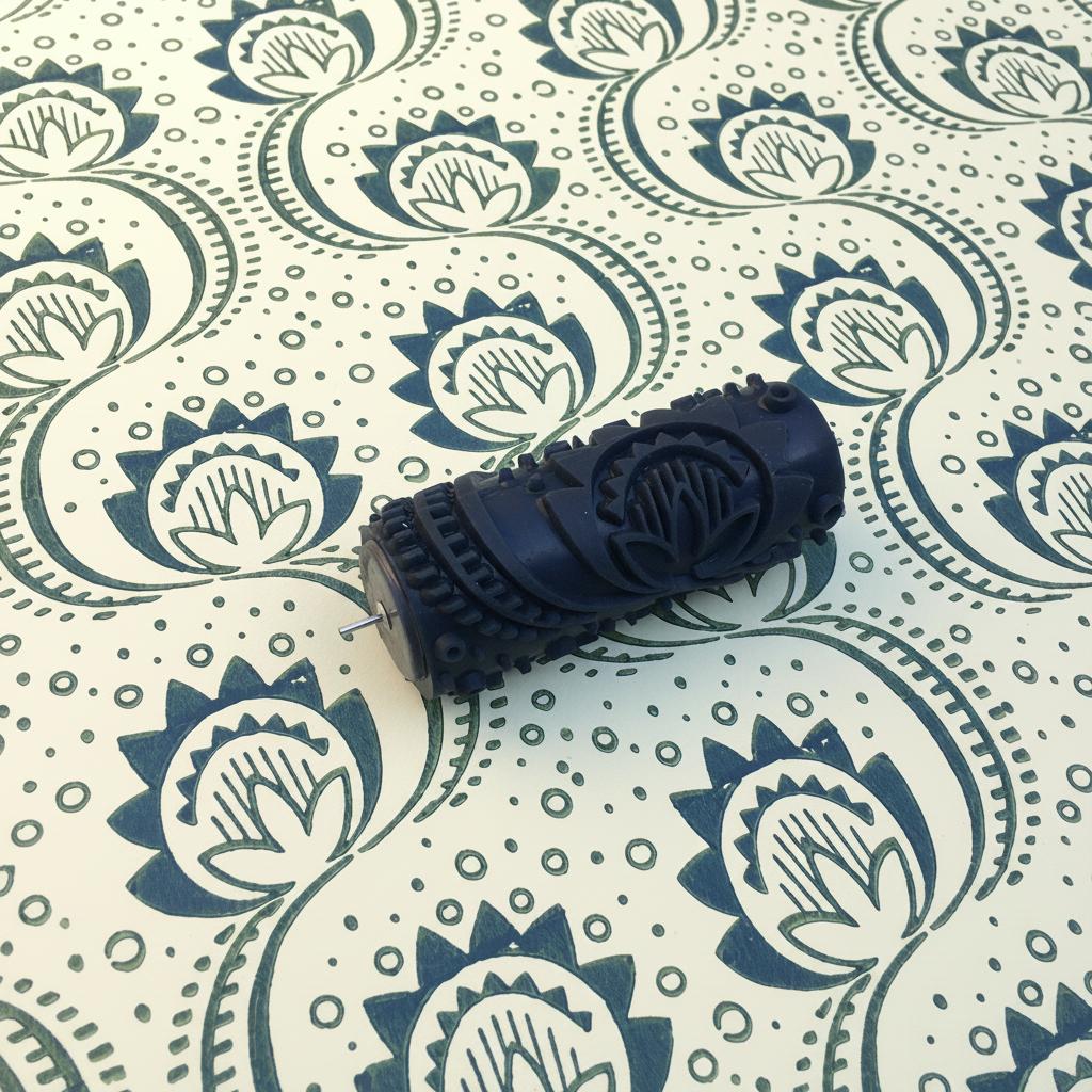 Rubber pattern paint roller-127