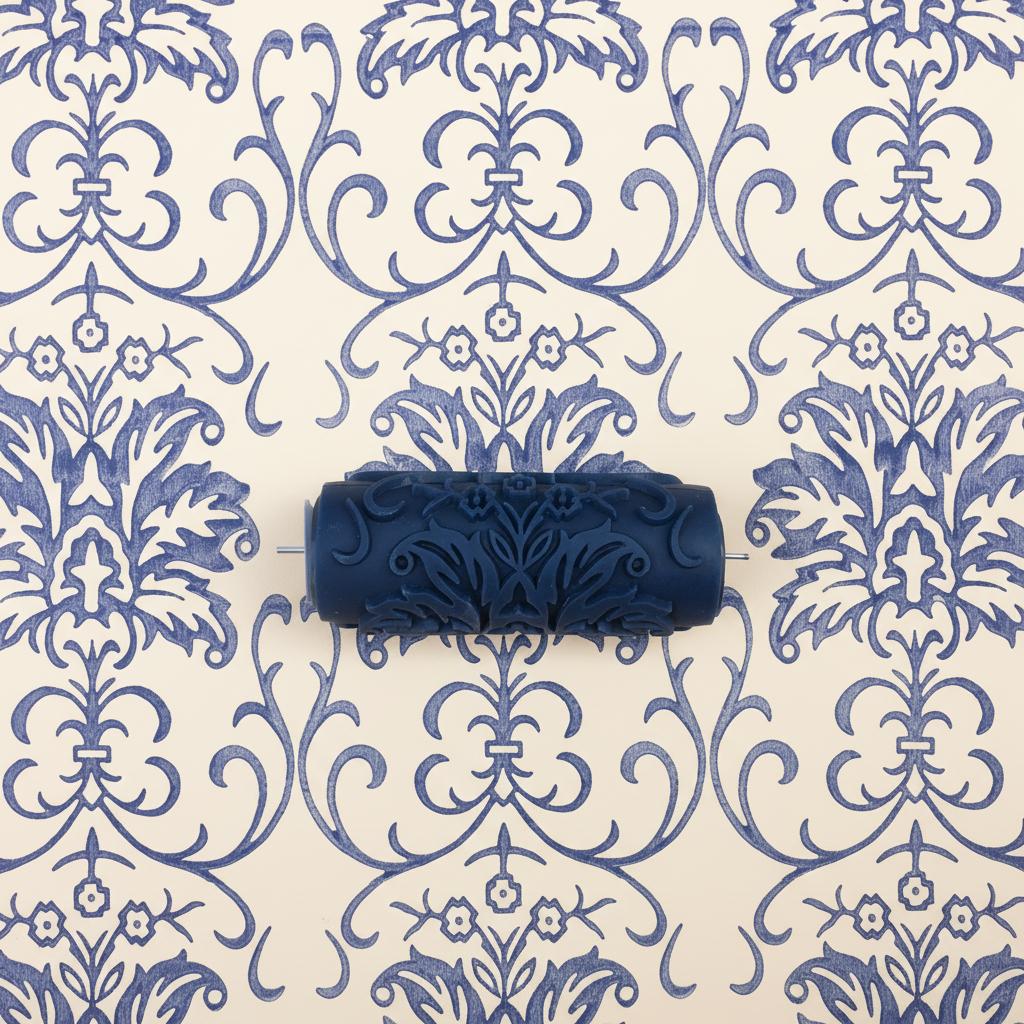 Pattern paint rollerNo16,BEAUTIFUL DAY, Wall decor, Rubber roller, 15cm,patterned paint roller designs