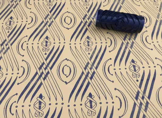 Pattern paint rollerNo117, PAULO,Paint roller, Wall decor roller, Roller, 15 cm,patterned paint roller designs