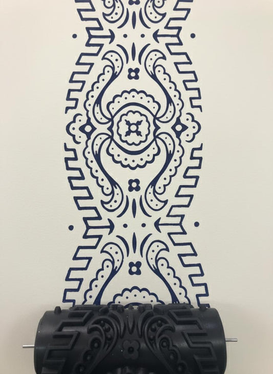 Rubber pattern paint roller-137