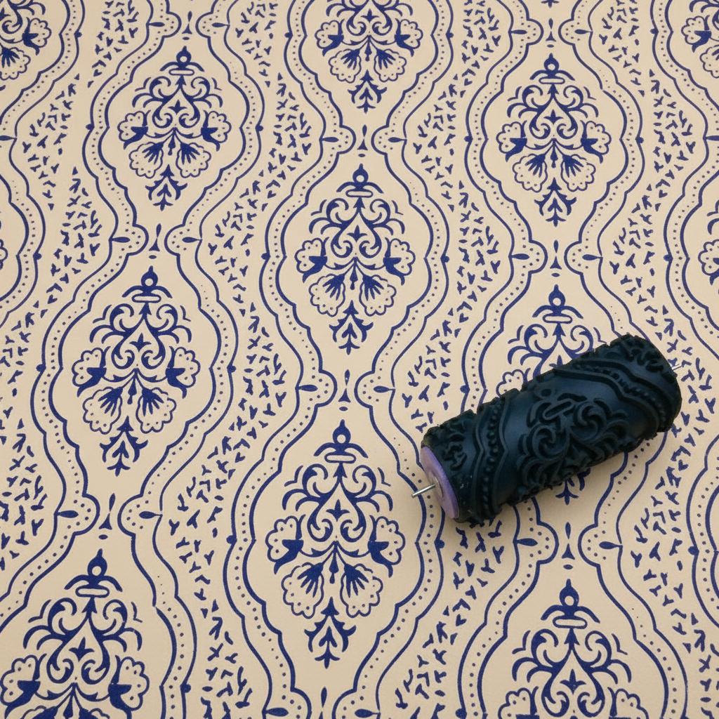 Pattern paint rollerNo112,SIMONA,Pattern, Wall decor roller, Roller, 15cm,patterned paint roller designs