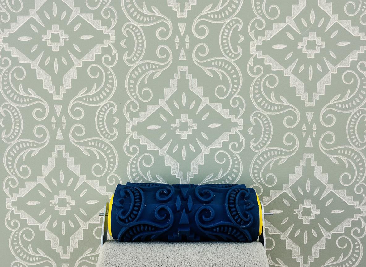 Rubber Pattern paint roller Fresh Air- 34