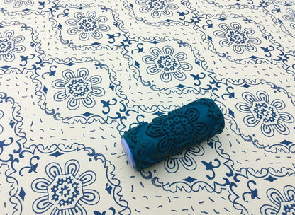 Pattern paint rollerNo104,NATALI, Paint roller, Pattern, Wall decor, Roller, 15cm,,patterned paint roller designs