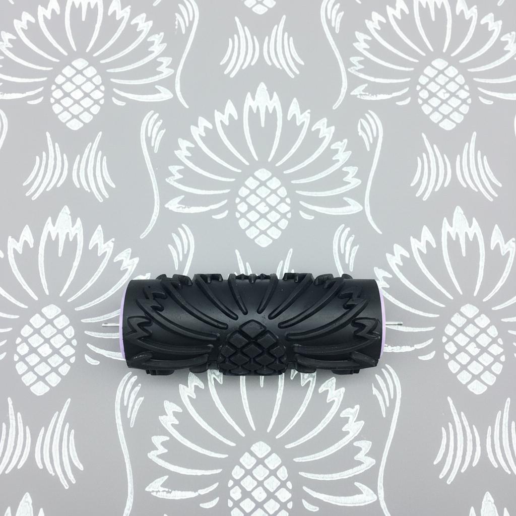 Pattern paint rollerNo94,PINEAPPLE, Pattern, Wall decor roller, Paint roller, Roller 15cm,patterned paint roller designs