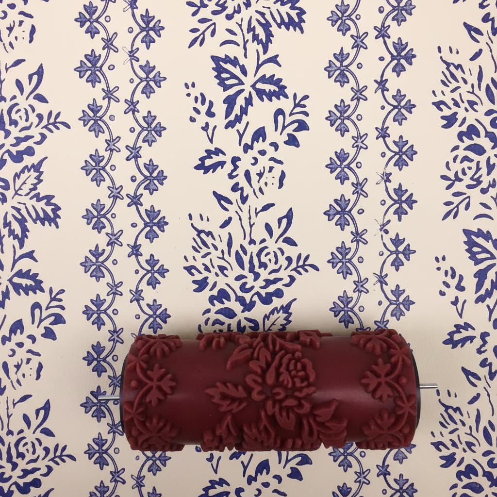 C4 -Leaf's design pattern paint roller