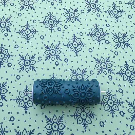 Snowflake pattern painting roller-Winter Magic No77