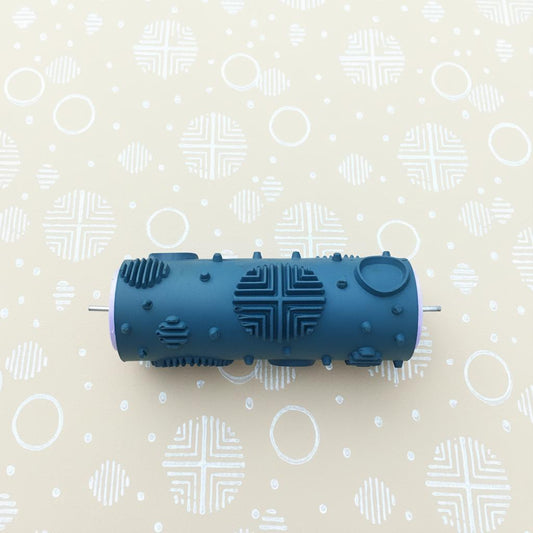 Rubber paint rollerNo21,MAGICAL CIRCLES, Pattern roller, Wall decor roller, 15cm,patterned paint roller designs