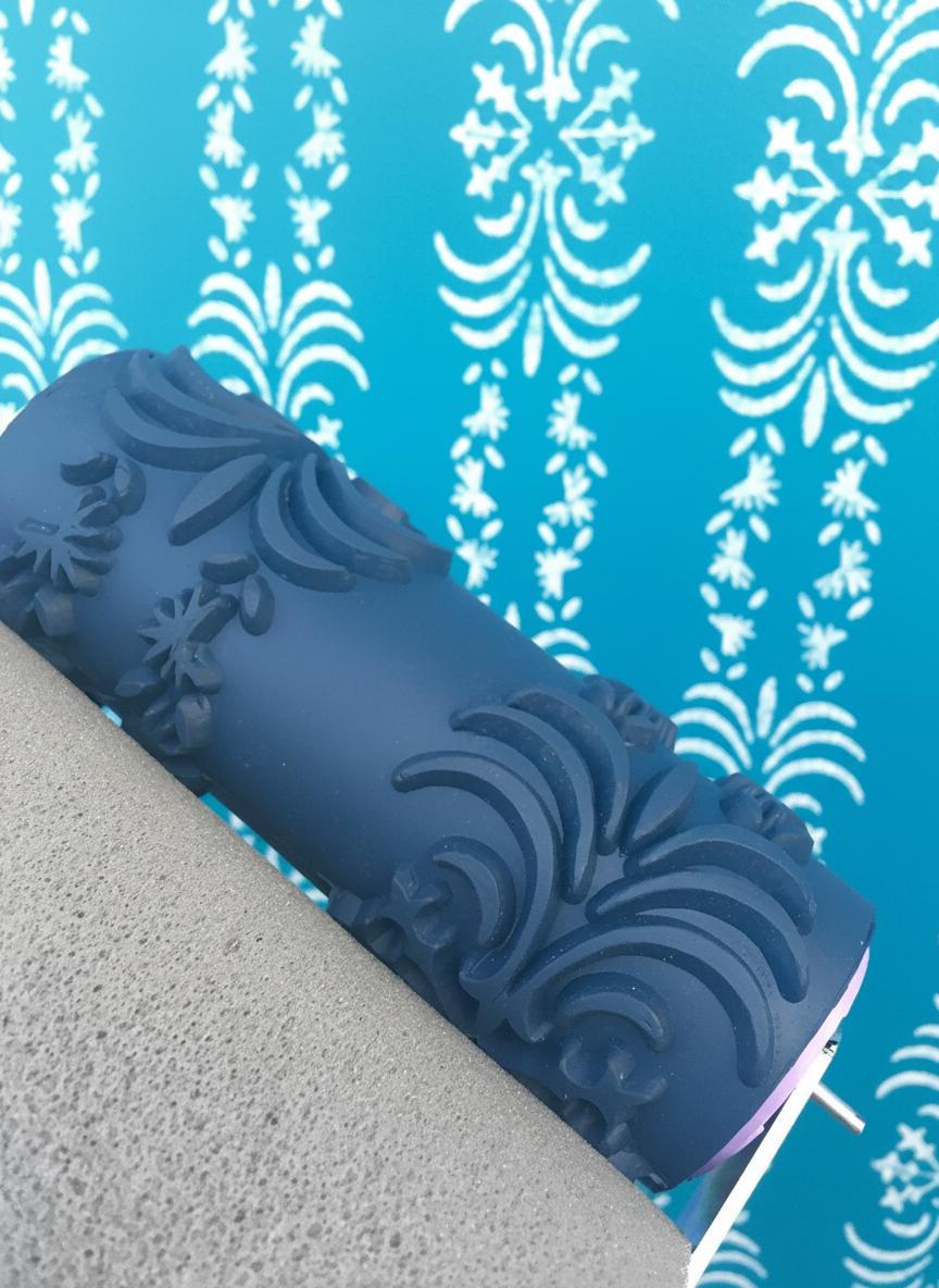 Pattern paint rollerNo90,LAURA, Wall decor roller, Pattern, Roller, Paint roller, 15cm,patterned paint roller designs