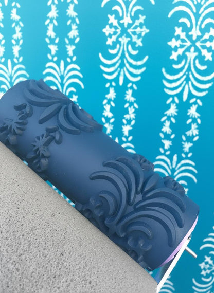 Pattern paint rollerNo90,LAURA, Wall decor roller, Pattern, Roller, Paint roller, 15cm,patterned paint roller designs