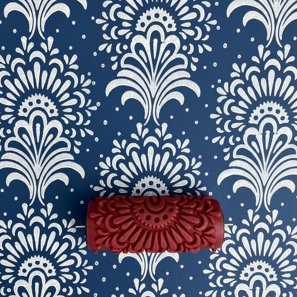 C8-Antigue design Patterned paint roller