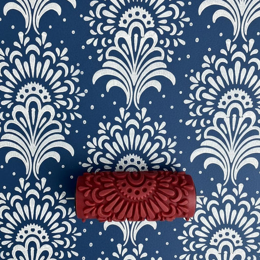 C8-Antigue design Patterned paint roller