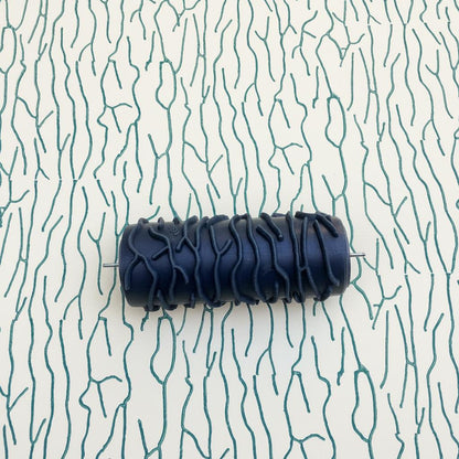 Pattern paint roller wood design