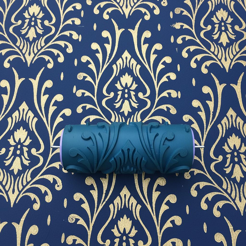 Pattern paint rollerNo50,MARVEL-, Paint roller, Wall roller, Wall decor15 cm,patterned paint roller designs