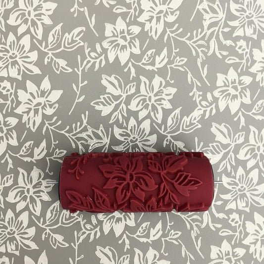 C7-Patterned paint roller flower design