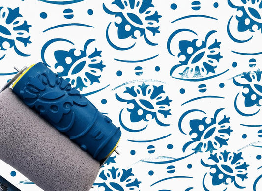 Pattern paint rollerNo8,BELLS- Pattern, Wall decor roller, Decorative roller, 15cm, patterned paint roller designs