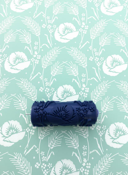 PatternNo64,FIELD OF WHEAT-, Pattern paint roller, Wall decor roller, Paint roller, 15cm,patterned paint roller designs