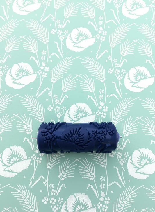 PatternNo64,FIELD OF WHEAT-, Pattern paint roller, Wall decor roller, Paint roller, 15cm,patterned paint roller designs