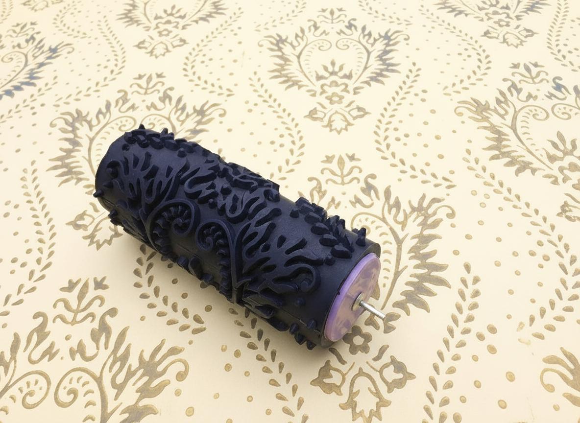 Pattern paint rollerNo38,HEART, Wall decor, Rubber roller, 15cm ,patterned paint roller designs