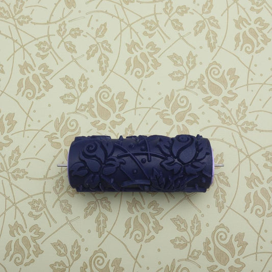 Pattern paint rollerNo61,WILD ROSES-,Pattern, Paint roller, Wall decor roller, Roller,  15cm,patterned paint roller designs