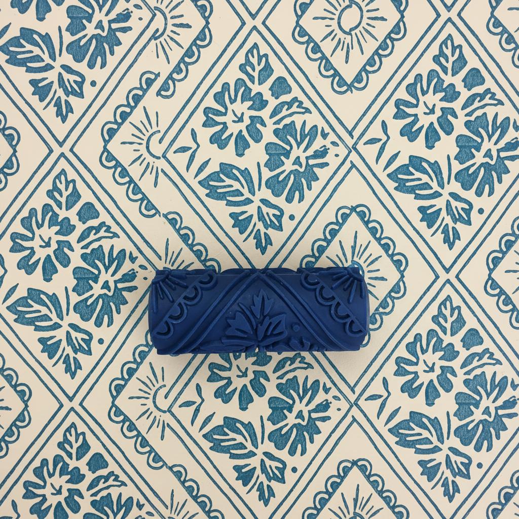 Patterned paint roller Crystal Qleer, No39