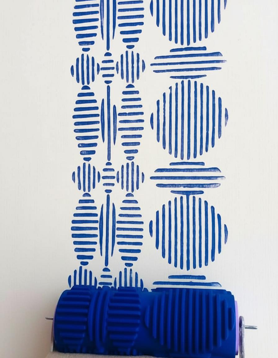 CIRCULAR LINES Rubber decor roller-36