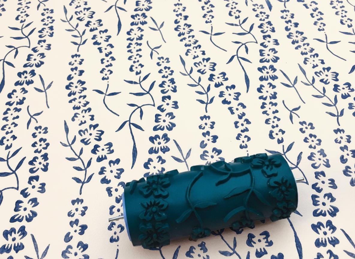 Pattern, Pattern paint roller,IRINA-, Wall decor roller, Roller, Pattern, 15cm,patterned paint roller designs