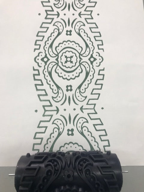 Rubber pattern paint roller-137
