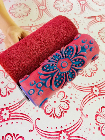 Pattern paint rollerNo63,LOTTIE-, Pattern, Paint roller, Wall decor roller, Roller, 15cm,patterned paint roller designs