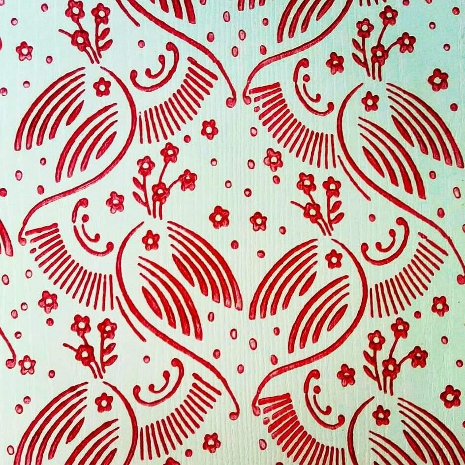 Paint RollerNo65, LOVE WINGS,wall decor , 15cm ,patterned paint roller designs