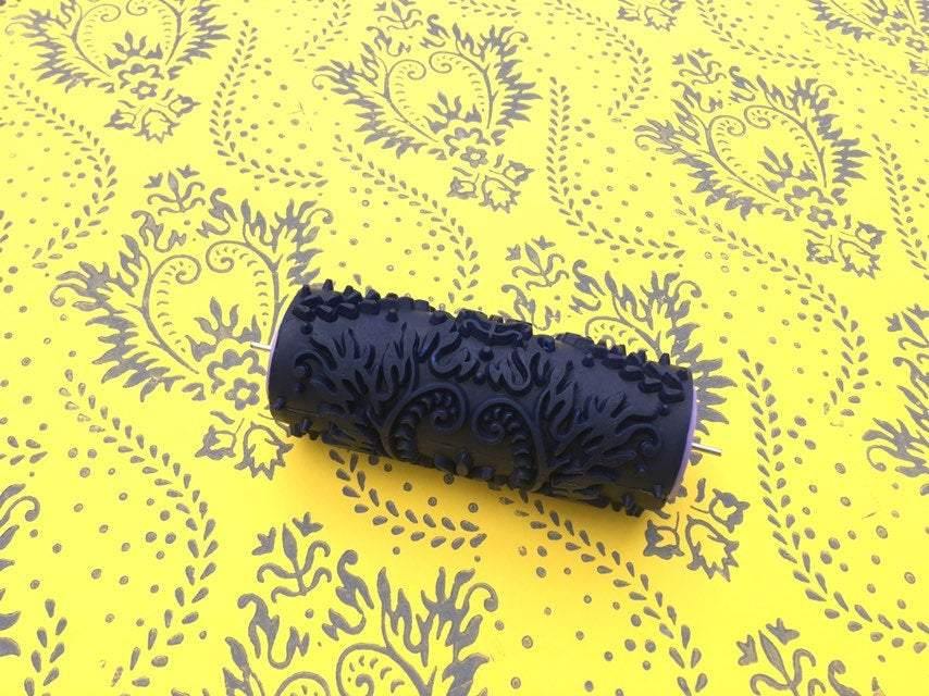 Pattern paint rollerNo38,HEART, Wall decor, Rubber roller, 15cm ,patterned paint roller designs - Roller Rock