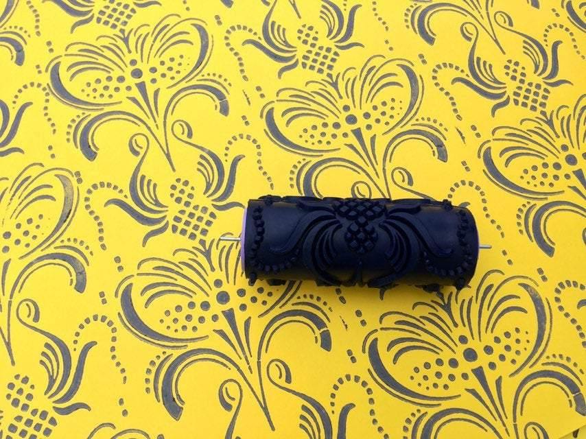 Pattern paint rollerNo114, KING,Pattern, Pattern roller, Wall decor, Roller, 15cm, patterned paint roller designs