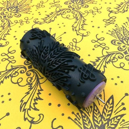 Paint rollerNo11,SUNLIGHT, Wall decor, Rubber roller 15cm, patterned paint roller designs - Roller Rock