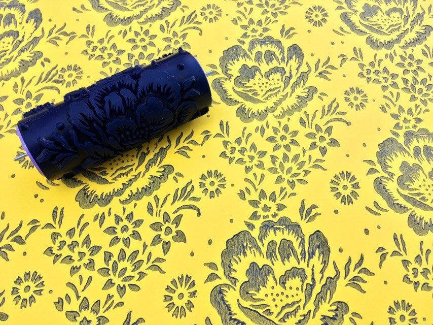 Pattern paint rollerNo116,GRAZIA-, Wall decor roller, Pattern, Paint roller, 15 cm ,patterned paint roller designs