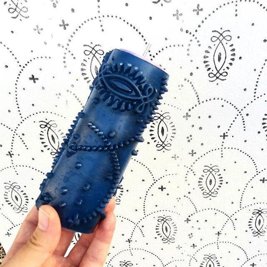 Pattern paint rollerNo93,JUMPER-, Pattern, Wall decor roller, Paint roller, Roller,  15cm,patterned paint roller designs