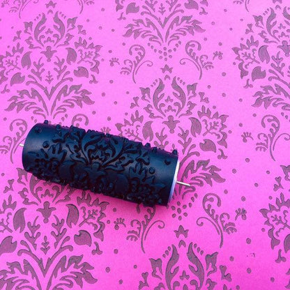 Pattern paint rollerNo37,HAPPINESS, Pattern, Wall decor roller, Paint roller, 15cm,patterned paint roller designs - Roller Rock