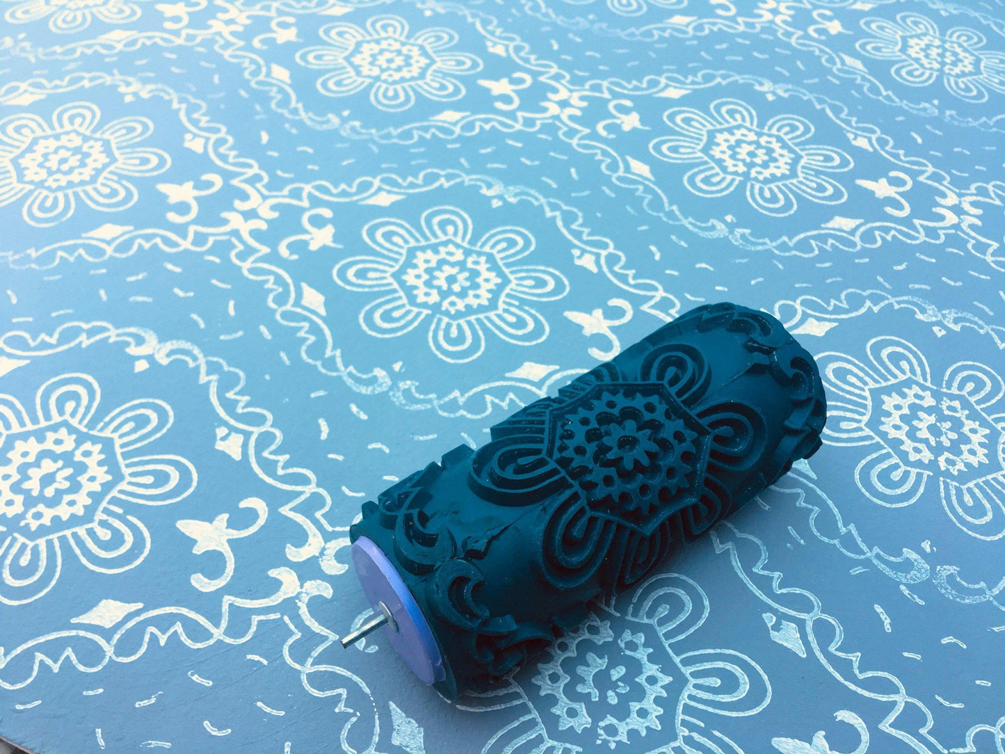 Pattern paint rollerNo104,NATALI, Paint roller, Pattern, Wall decor, Roller, 15cm,,patterned paint roller designs