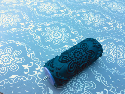 Pattern paint rollerNo104,NATALI, Paint roller, Pattern, Wall decor, Roller, 15cm,,patterned paint roller designs