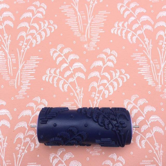 Pattern paint rollerNo62,CHAMADOREA ,Wall decor roller, Pattern, Paint roller, Roller,   15cm,patterned paint roller designs