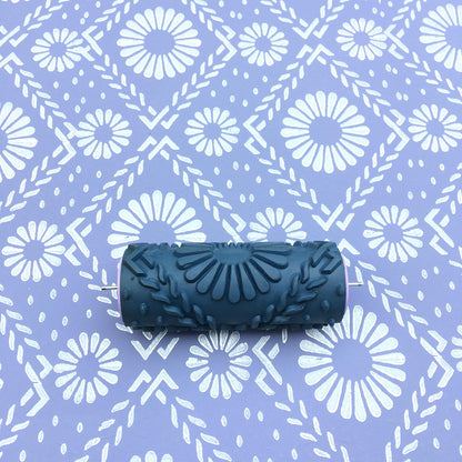 Pattern paint rollerNo45,SUNDAY,Pattern, Wall decoration, Paint roller, Wall roller, 15cm, patterned paint roller designs