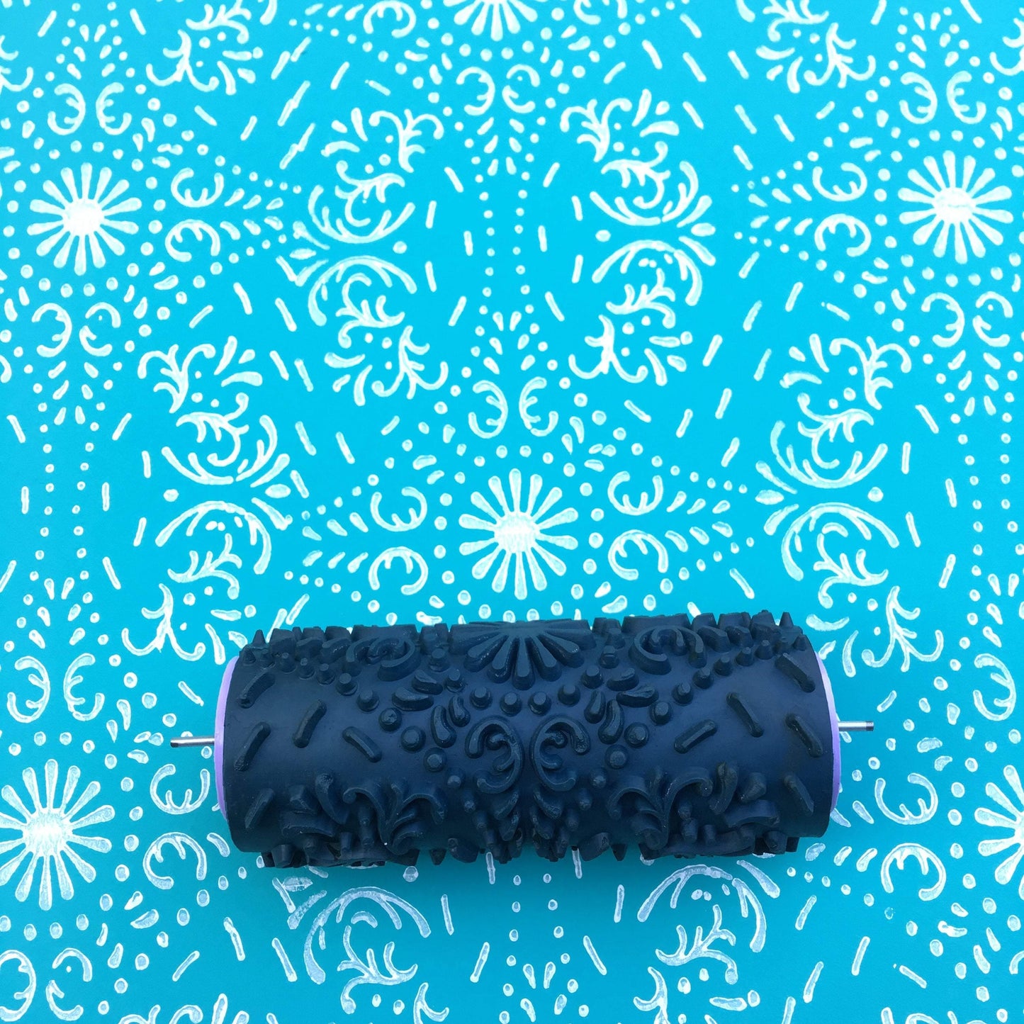 Patter paint rollerNo44,TILE-, Paint roller, Wall decoration, Pattern, 15cm,patterned paint roller designs