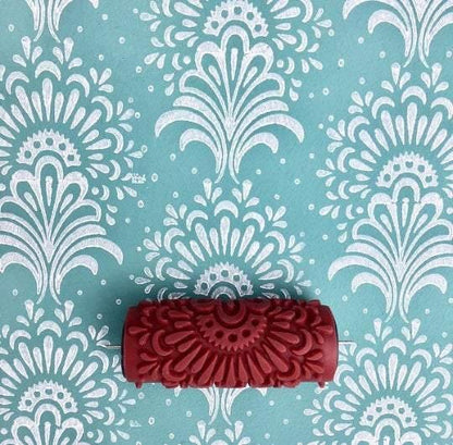 C8-Antigue design Patterned paint roller